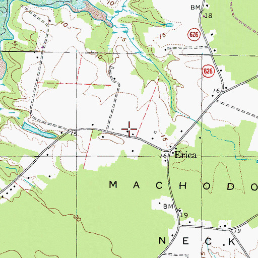 Topographic Map of Knights Community Hall, VA