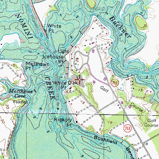 Topographic Map of Orchard Cove, VA