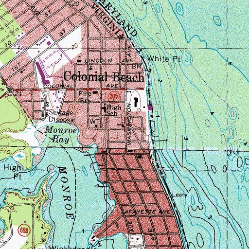 Topographic Map of Saint Marys Episcopal Church, VA