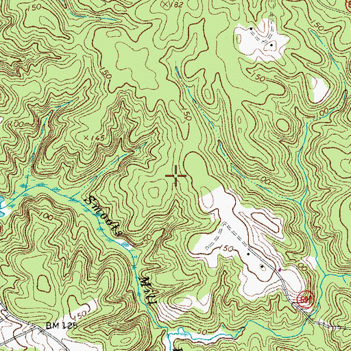 Topographic Map of Smoots Mill (historical), VA