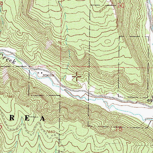 Topographic Map of Sunshine Mine, CO