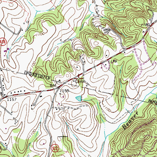 Topographic Map of Jamison Cemetery, VA
