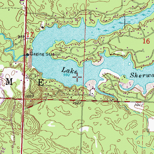 Topographic Map of Altoona Lake 830, WI