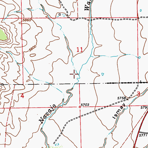 Topographic Map of Fisher Creek, CO