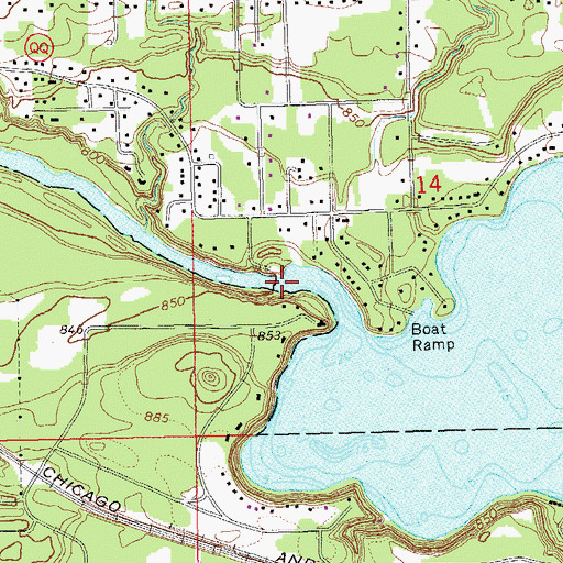 Topographic Map of Altoona 2WP340 Dam, WI