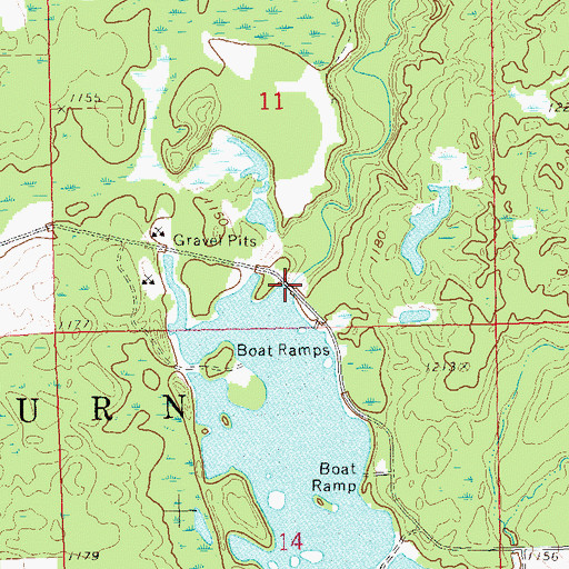 Topographic Map of Otter Lake 2WP315 Dam, WI