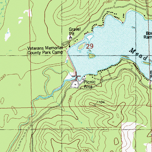 Topographic Map of Mead 2WP862 Dam, WI