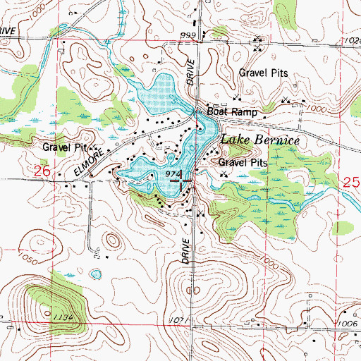 Topographic Map of Schrauths Mill Dam, WI
