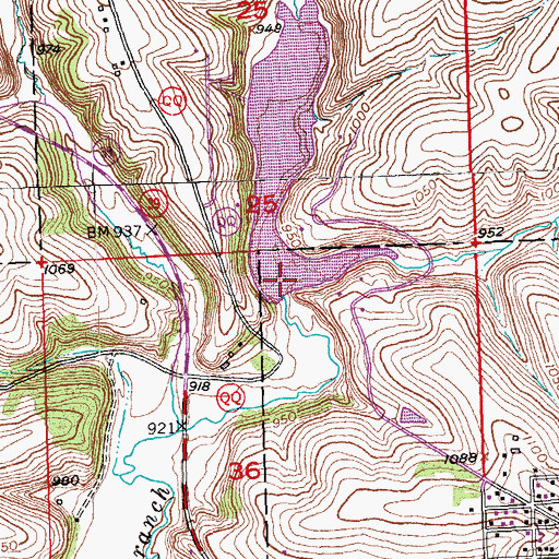 Topographic Map of Ludden Lake 2WP1659 Dam, WI