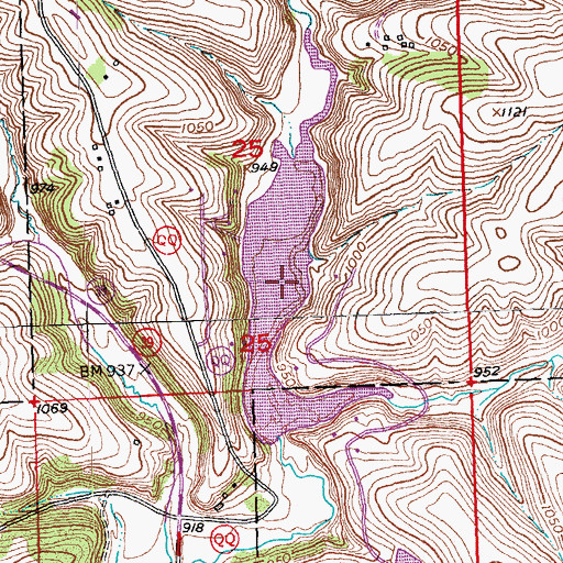 Topographic Map of Ludden Lake, WI