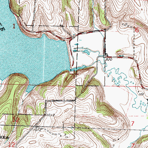 Topographic Map of Yellowstone Lake 18, WI