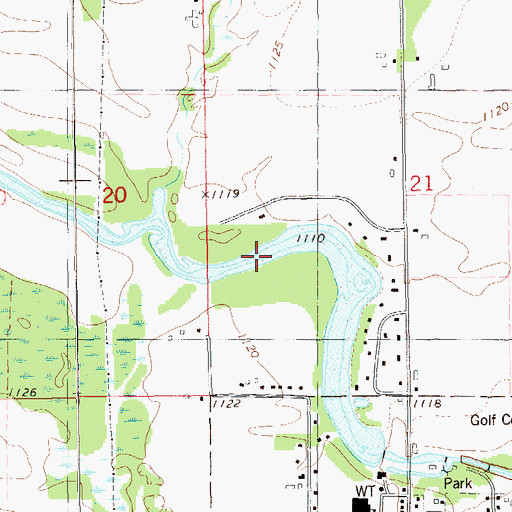 Topographic Map of Barron Flowage Number Three, WI
