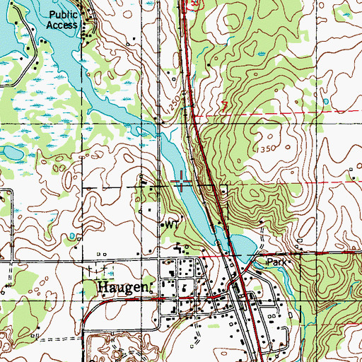 Topographic Map of Bear Lake 60, WI