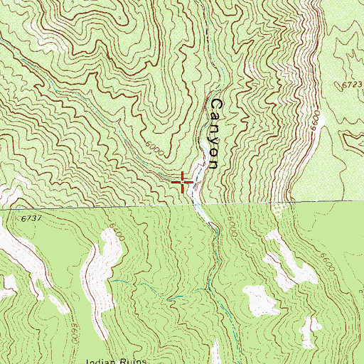 Topographic Map of Coyote Canyon, CO