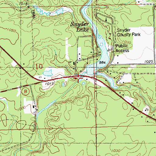 Topographic Map of Wedges Creek 2WP373 Dam, WI