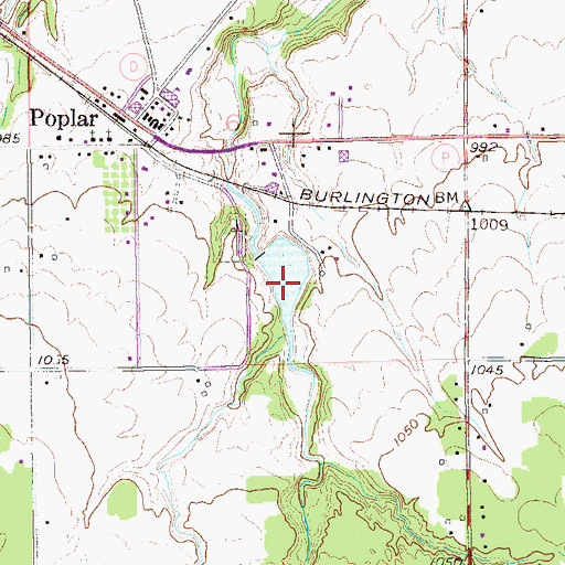 Topographic Map of Poplar River Pond 28, WI