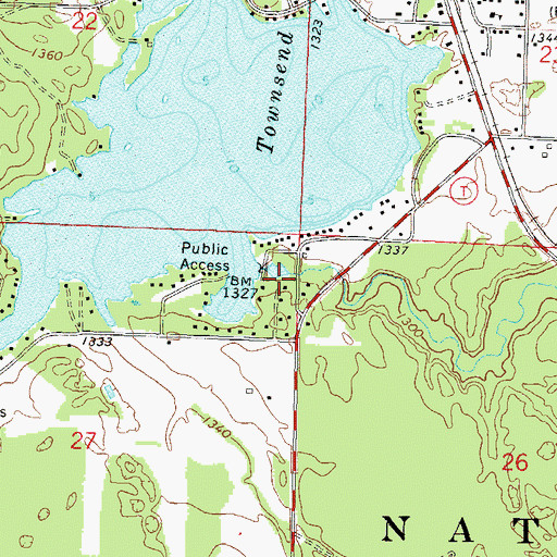Topographic Map of Wheeler 2 WP 462 Dam, WI