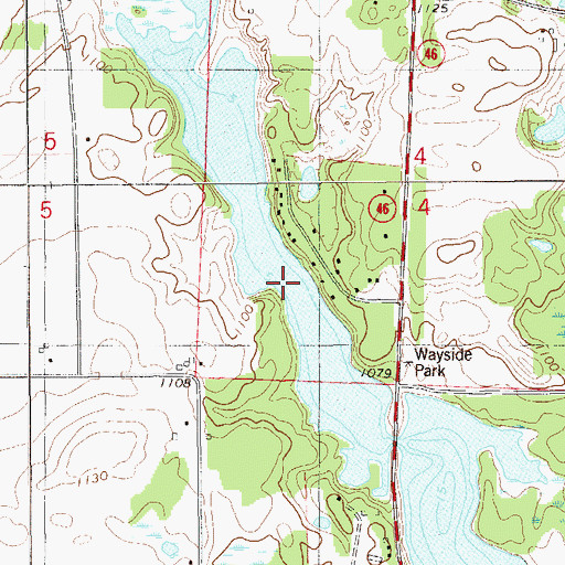 Topographic Map of Apple River Flowage 134, WI