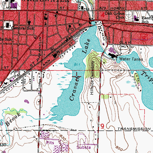 Topographic Map of Cravath Lake 27.5, WI