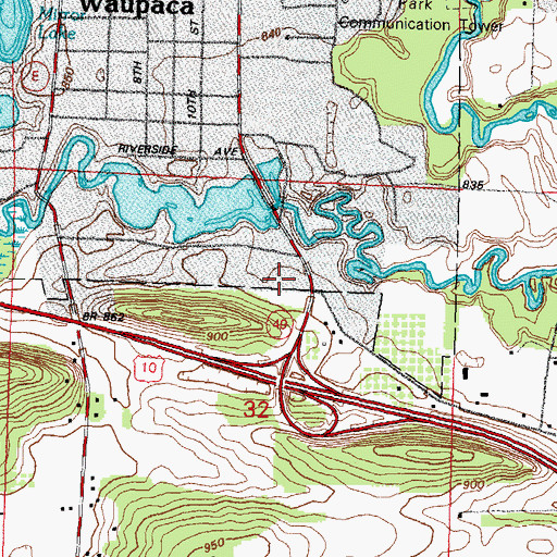 Topographic Map of Felt Mill Dam, WI