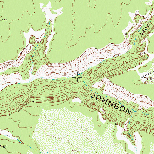 Topographic Map of Lion Canyon, CO