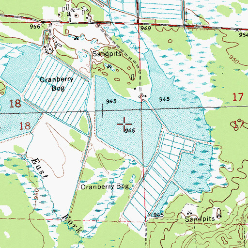 Topographic Map of Lake 18 13 22, WI