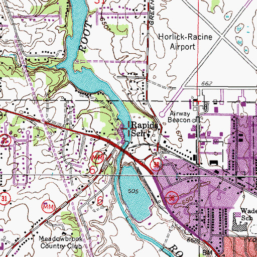 Topographic Map of Horlicks Pond 178, WI
