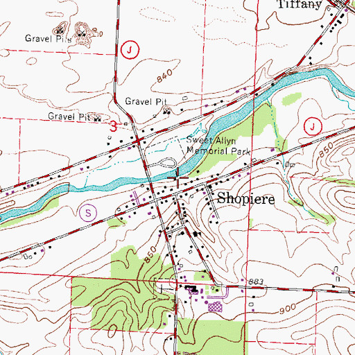 Topographic Map of 205 Reservoir, WI