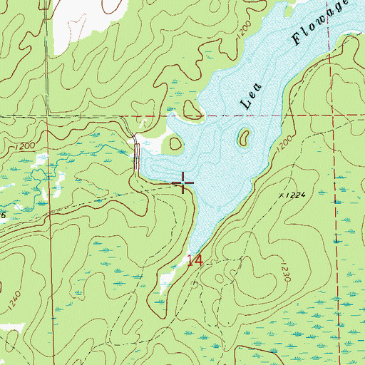 Topographic Map of Little Thornapple River G129.3 Dam, WI