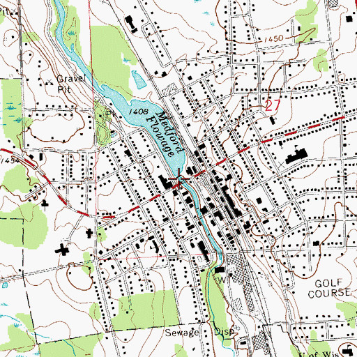 Topographic Map of Medford Dam, WI