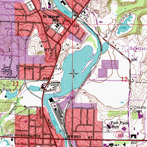 Topographic Map of Barton Pond 219, WI