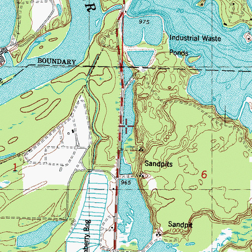 Topographic Map of Lake 6-7 and 6-6c 14, WI