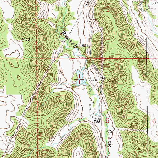 Topographic Map of 3.9 Reservoir, WI