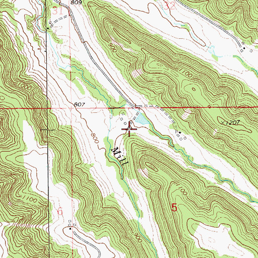 Topographic Map of 1.3 Reservoir, WI