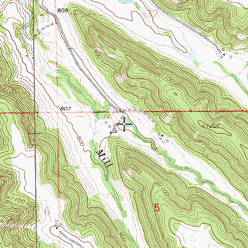 Topographic Map of 1.4 Reservoir, WI