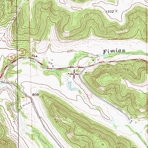 Topographic Map of Alma Mill 4 D6519 Dam, WI