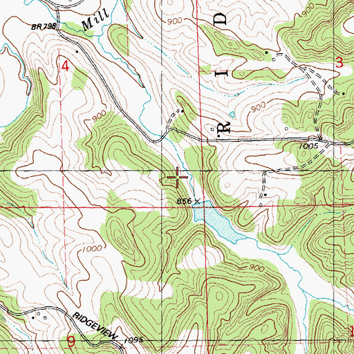 Topographic Map of Twin Parks 3 2WP1780 Dam, WI