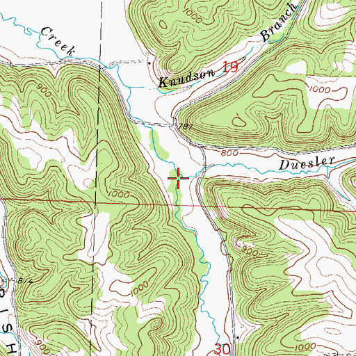 Topographic Map of 9 Reservoir, WI