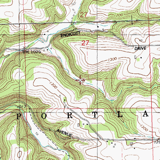 Topographic Map of 1 Reservoir, WI