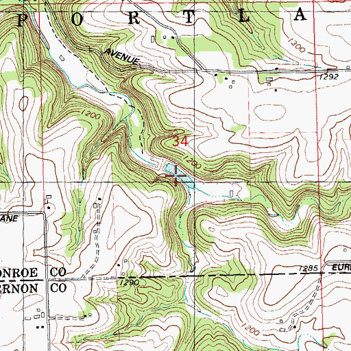 Topographic Map of Luckasons Pond 3, WI