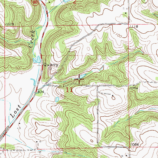 Topographic Map of Lost Creek 3 D-31.10 Dam, WI