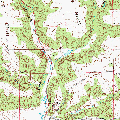 Topographic Map of Lost Creek 4 D 31.10 Dam, WI