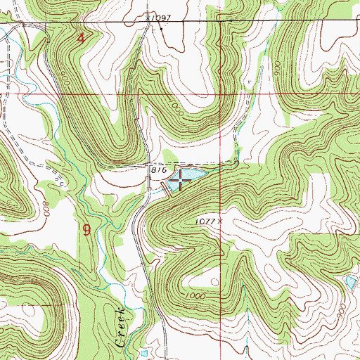 Topographic Map of 2 Reservoir, WI