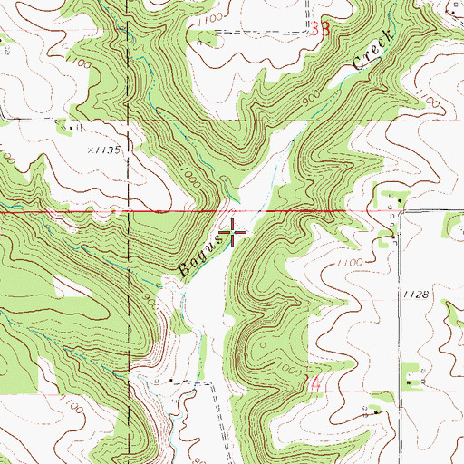 Topographic Map of Bogus Creek 2 D-9133 Dam, WI