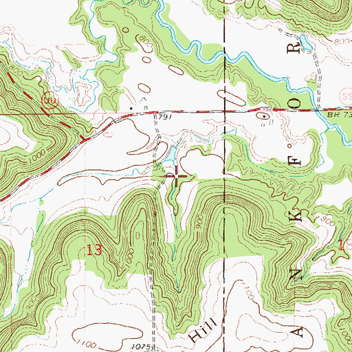 Topographic Map of Plum Creek 19 E4499 Dam, WI