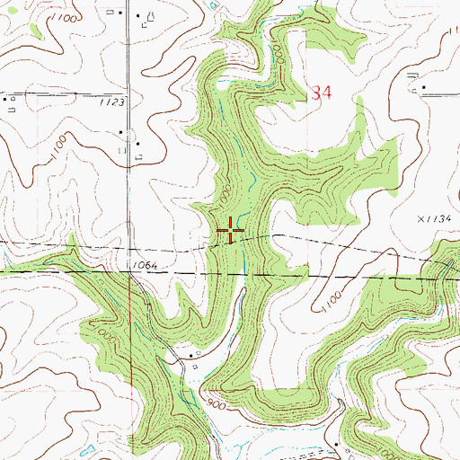 Topographic Map of 2 Reservoir, WI