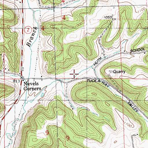 Topographic Map of 1 Reservoir, WI