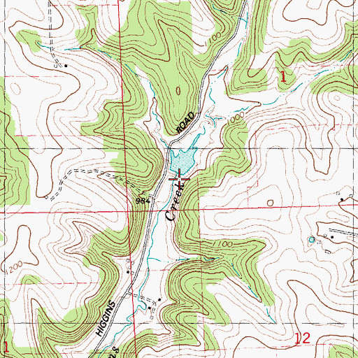 Topographic Map of Mill Creek 10 D-31.11 Dam, WI