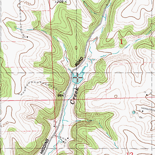 Topographic Map of 2 Reservoir, WI