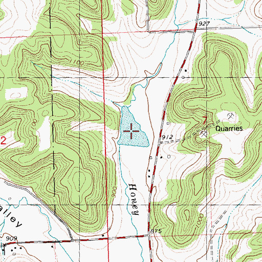 Topographic Map of 5 Reservoir, WI